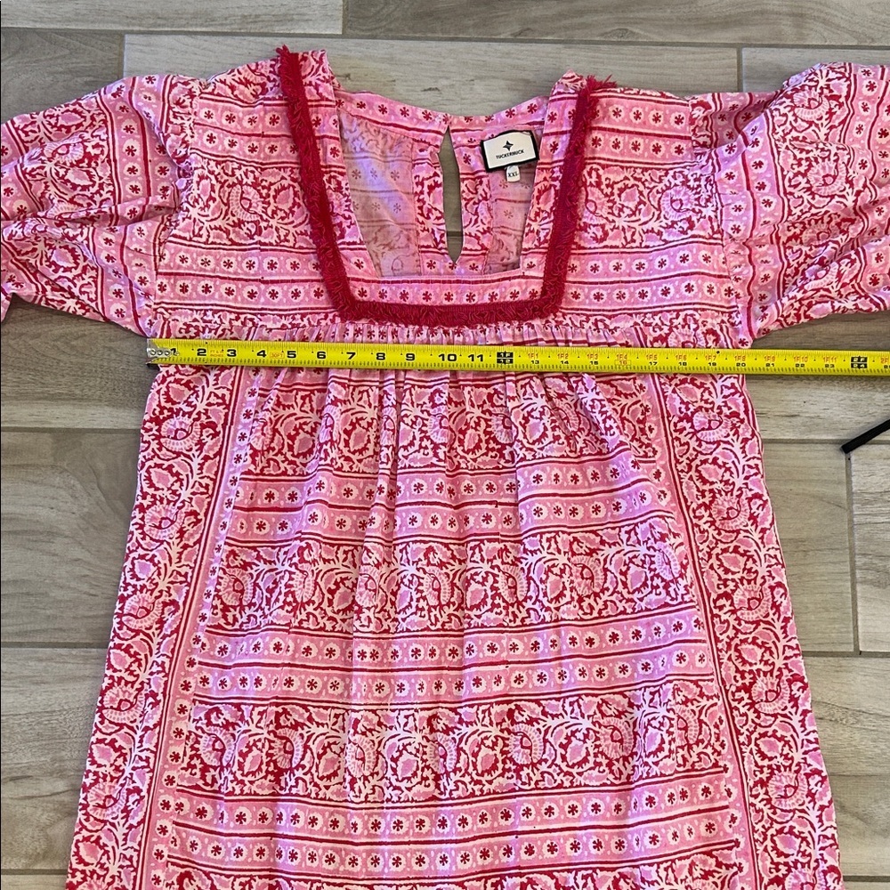 Tuckernuck Pink Patterned Swim Coverup - image 7